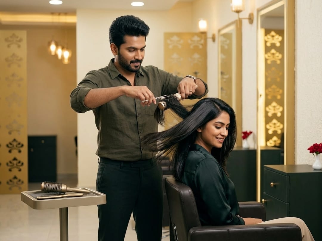 Cuts & Blow-dry at The Jawed Habib salon, Bagalur